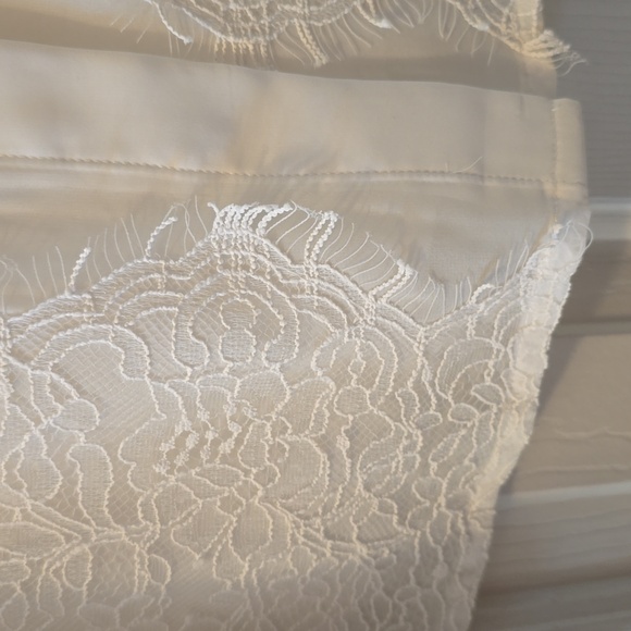 RYEGRASS BRAND WOMEN'S SHEER WHITE FRONT BUTTON BLOUSE TOP SIZE SMALL - Picture 6 of 16